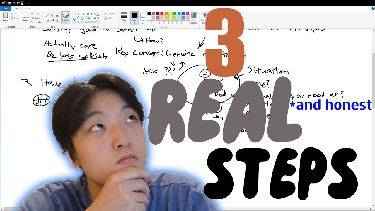 How to make friends as an Introvert (explained in ms paint)
