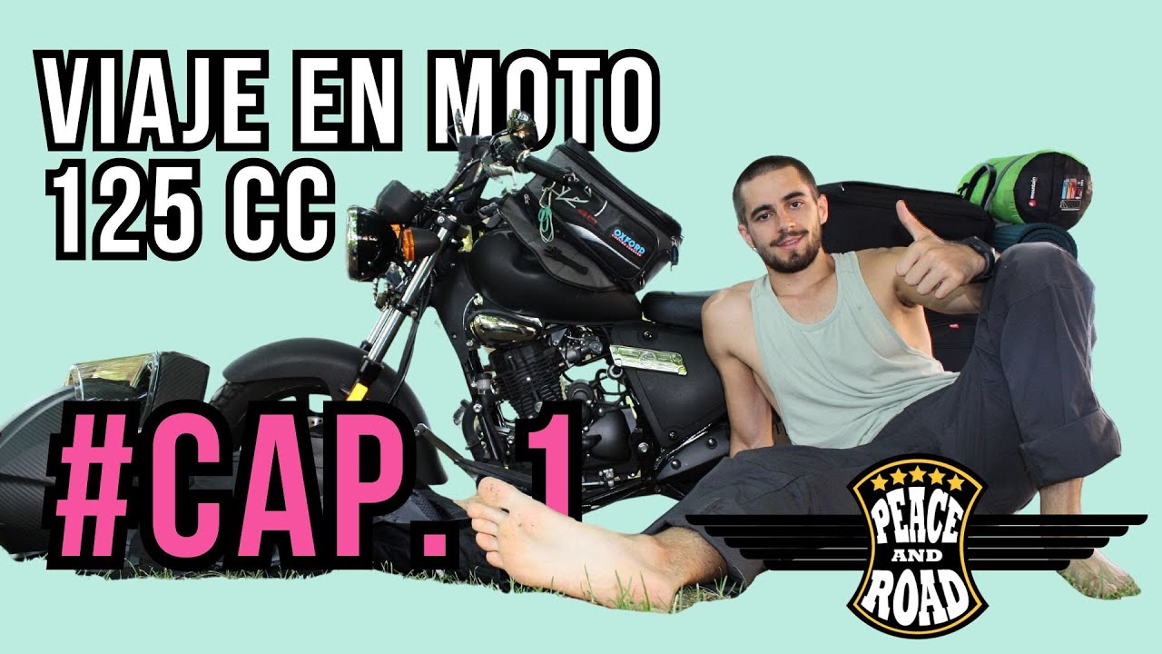 Viaje en moto 125cc. #Cap. 1. DUERMO en un CEMENTERIO y PRIMEROS PROBLEMAS