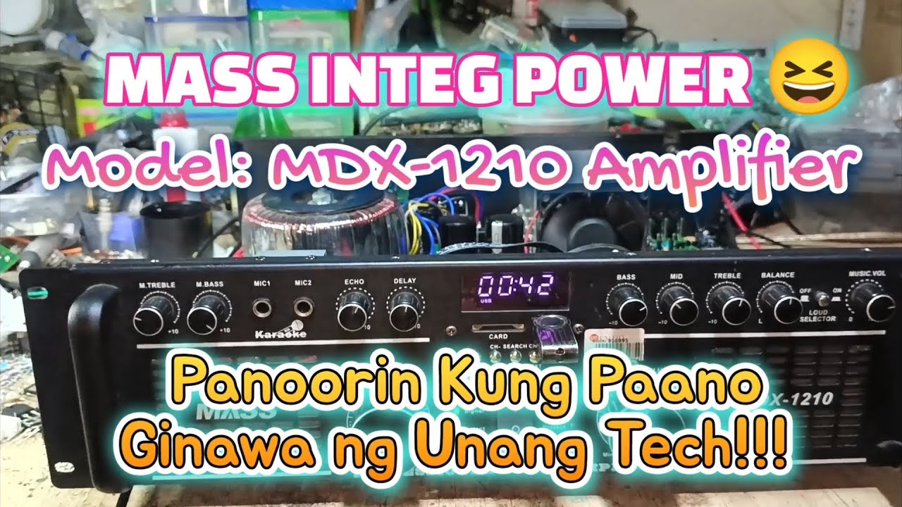 Mass MDX-1210 Burn Out Di Na Perfect Ng Unang Tech #share #repair #amplifier @ortechtvofficial