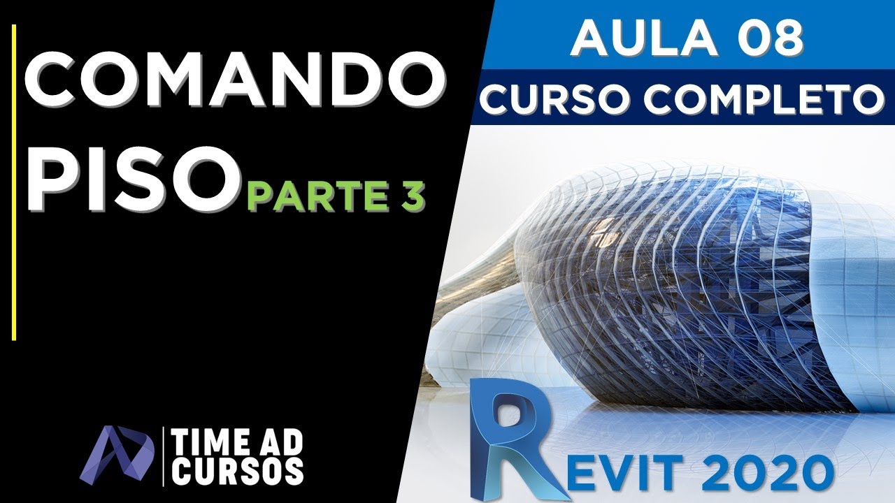 Aula 08 | Comando Piso - Deck madeira e piso interno | Revit 2020 Curso Completo