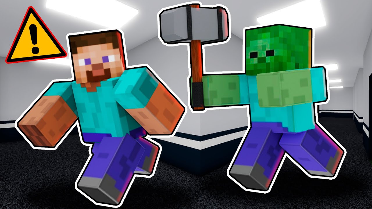 MINECRAFT BUT IT'S FLEE THE FACILITY😱😱😱