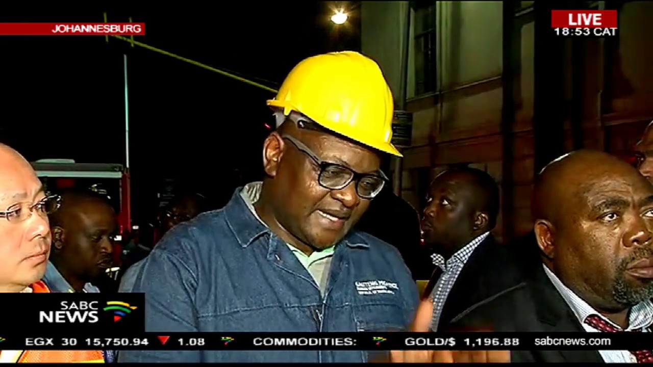 Premier Makhura briefs media over Joburg fire