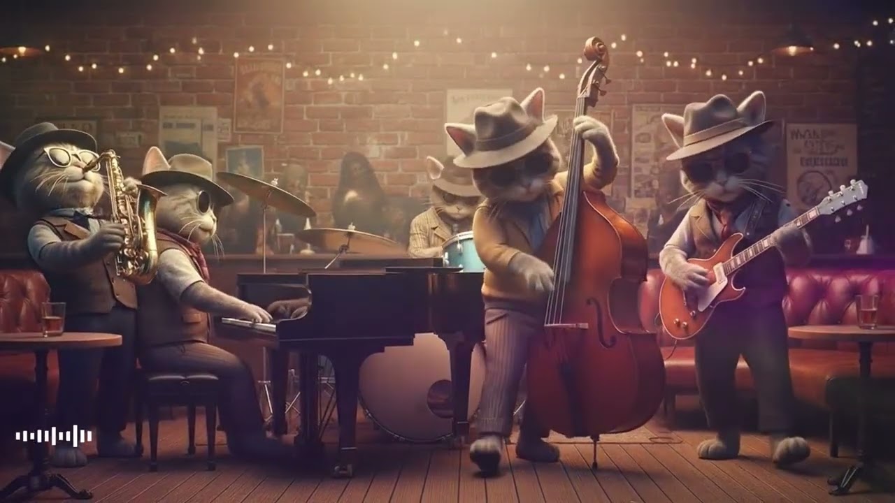 Relaxing Goovey Jazz: Uplifting Instrumental Music for Focus & Working | FELINE JAZZ CLUB