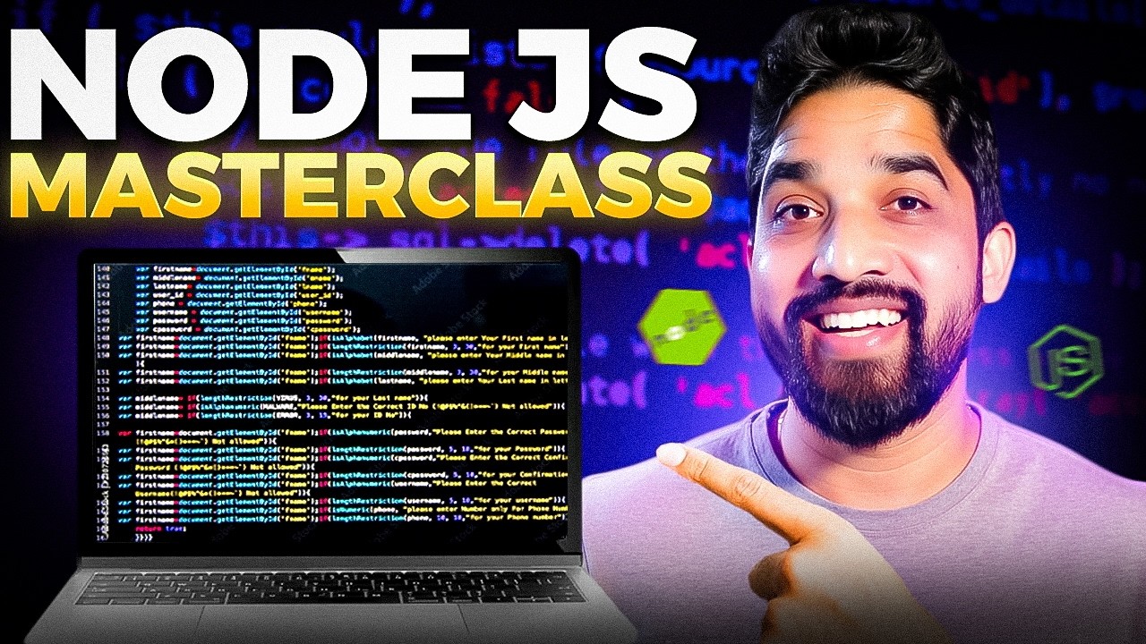 Node.js Masterclass | Build Real Projects with FS, HTTP, Streams & More! [Hands-On Tutorial]