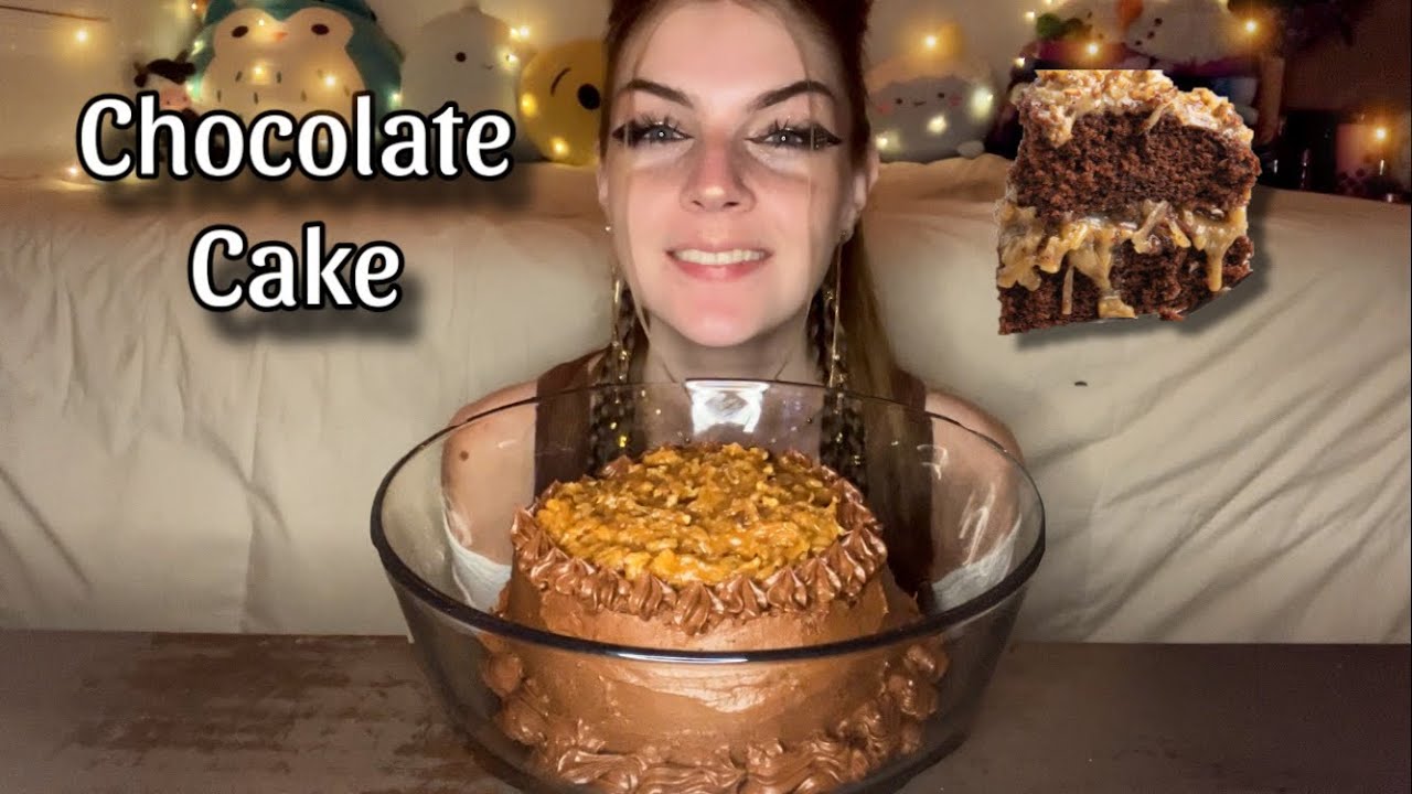 CHOCOLATE CAKE IN MILK MUKBANG! (Vegan) (No Talking)