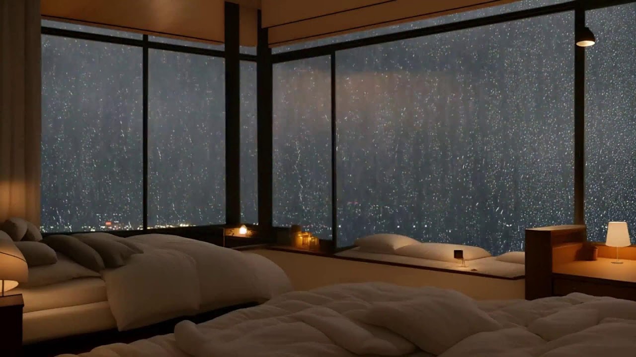 Deep Sleep Instantly: Cozy Rain on Windowpane for Insomnia, Study, and Relaxation ASMR.