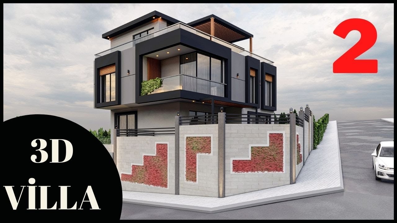 BAŞTAN SONA MODERN  VİLLA MODELLEME #2