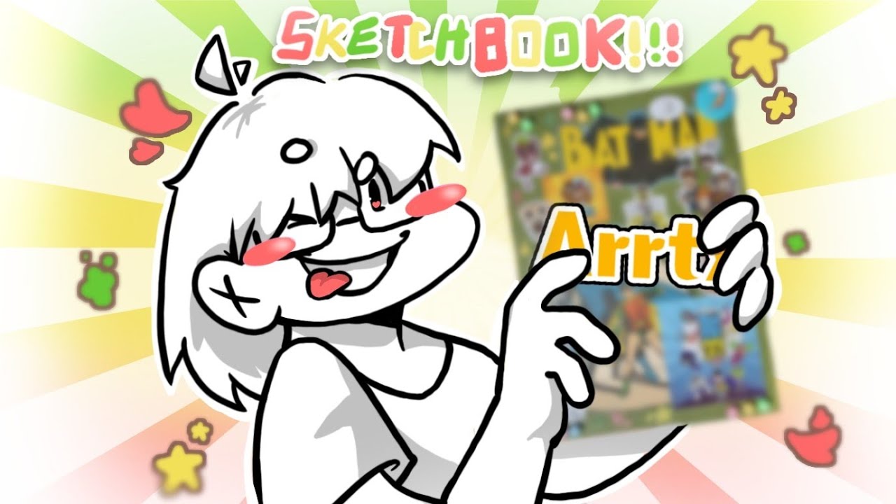 DECORANDO MEU NOVO SKETCHBOOK JUNTO COM A ARRTX!!! (Sim, de novo! Yippie :D)