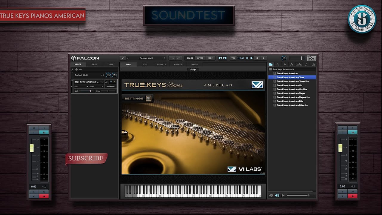VI LABS TRUE KEYS PIANOS AMERICAN - SOUNDTEST
