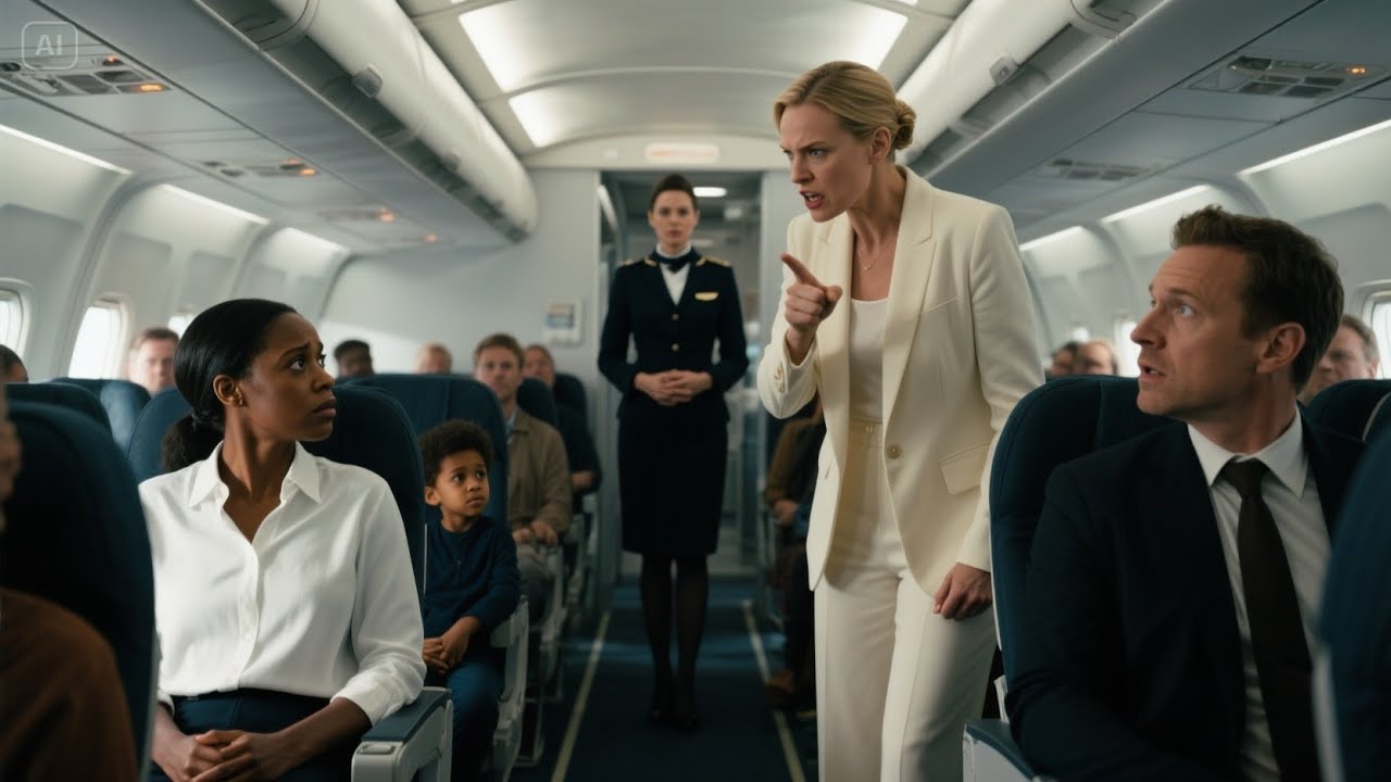 Black Child Told to Switch Seats—Flight Crew Freezes When They Hear Her Last Name