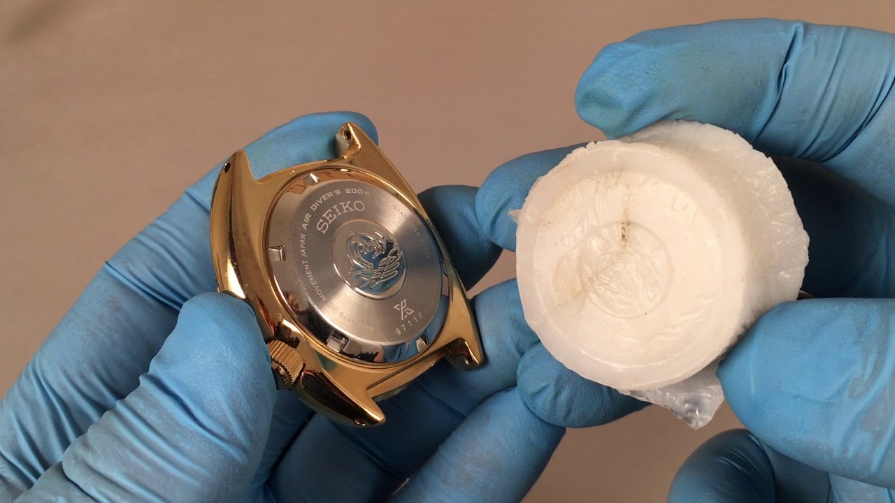 002 Seiko Turtle Watch Case Back Removal with Polymorph #Seiko #Turtle #Workshop