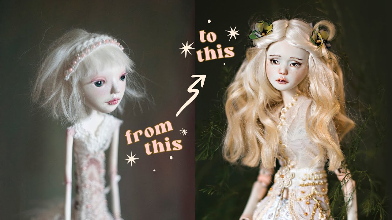 How to get better at sculpting dolls? This is how my art dolls changed over time