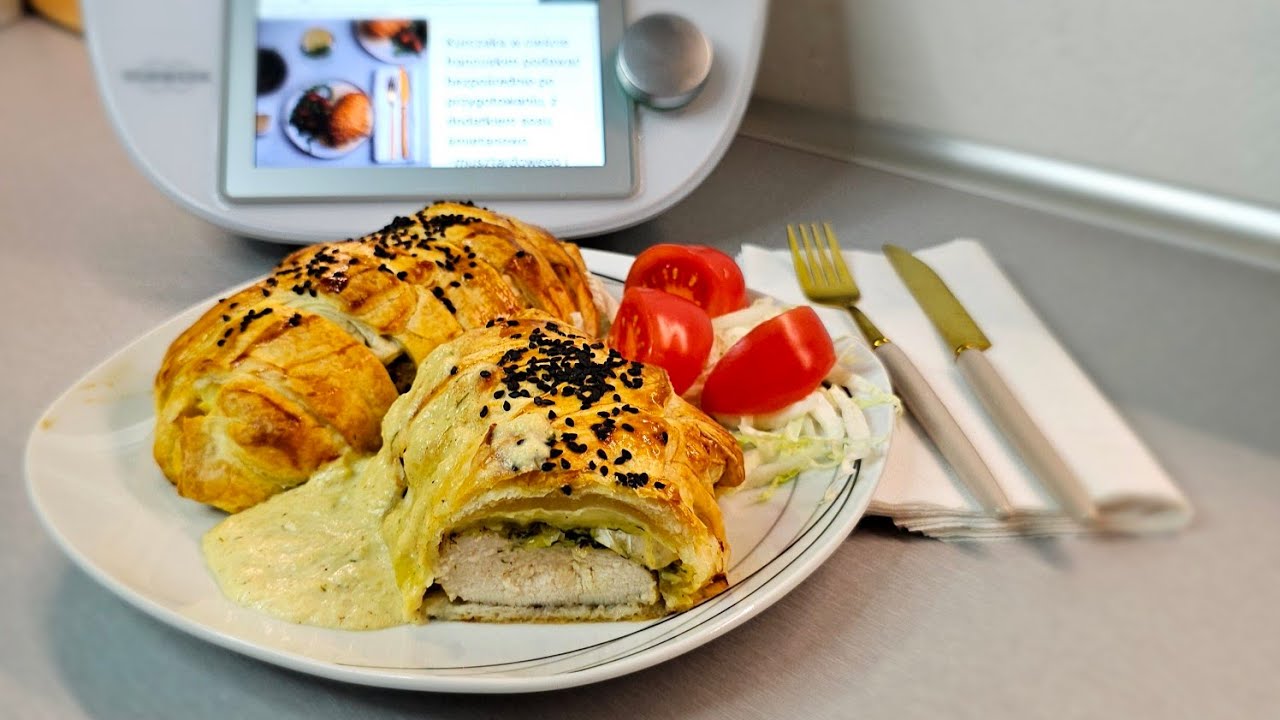 Znika szybciej niż się robi. Pomysł na obiad Kurczak w cieście francuskim z Thermomix #paulitawita