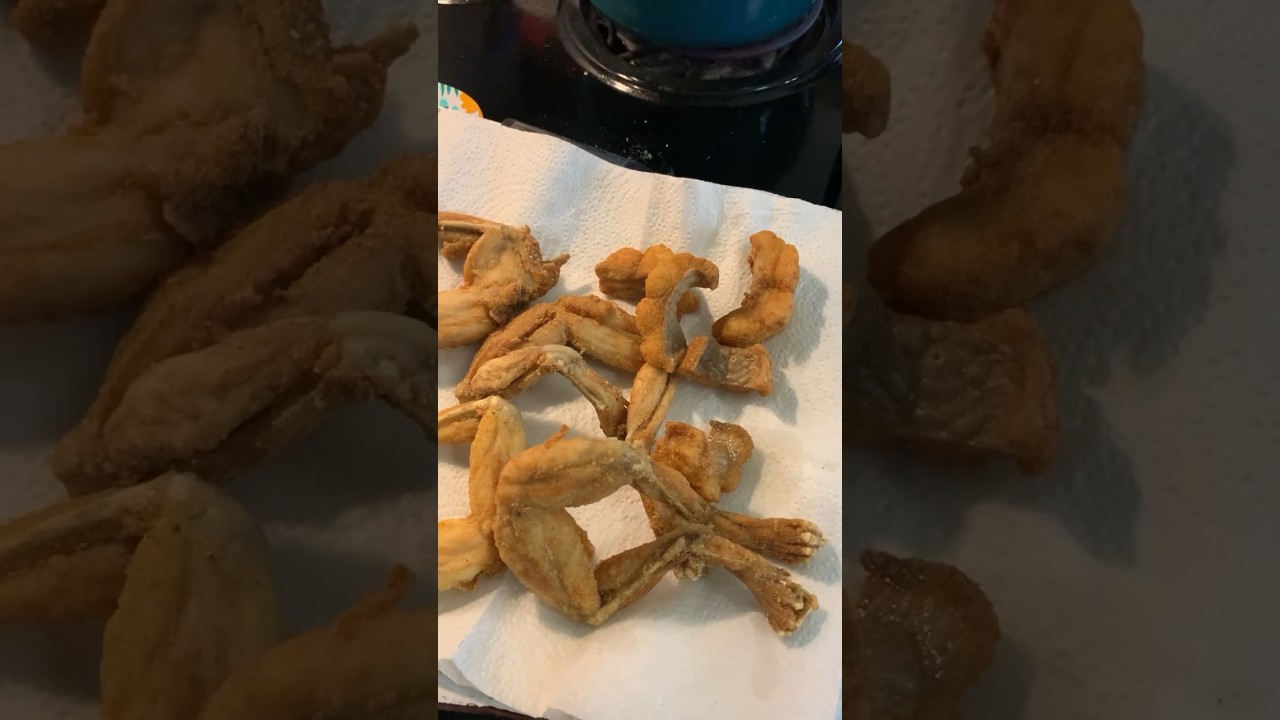 Fried frog legs! #shorts #frog #food