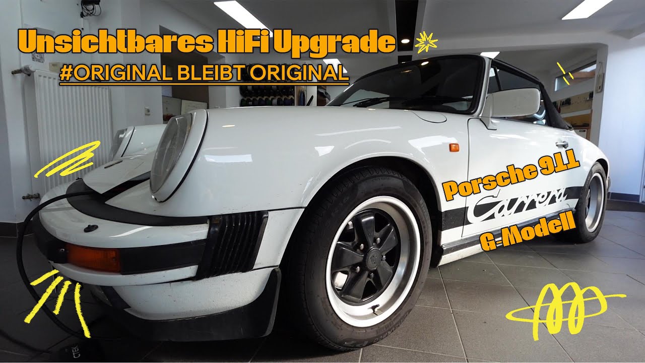 Klang trifft Klassiker, Porsche 911 G-Modell mit unsichtbarem HiFi-Upgrade - Originaloptik bleibt!