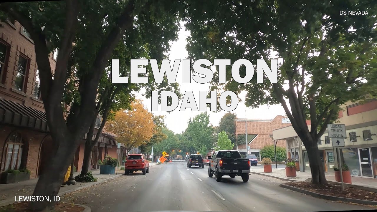 Lewiston, ID - Driving Downtown 4K