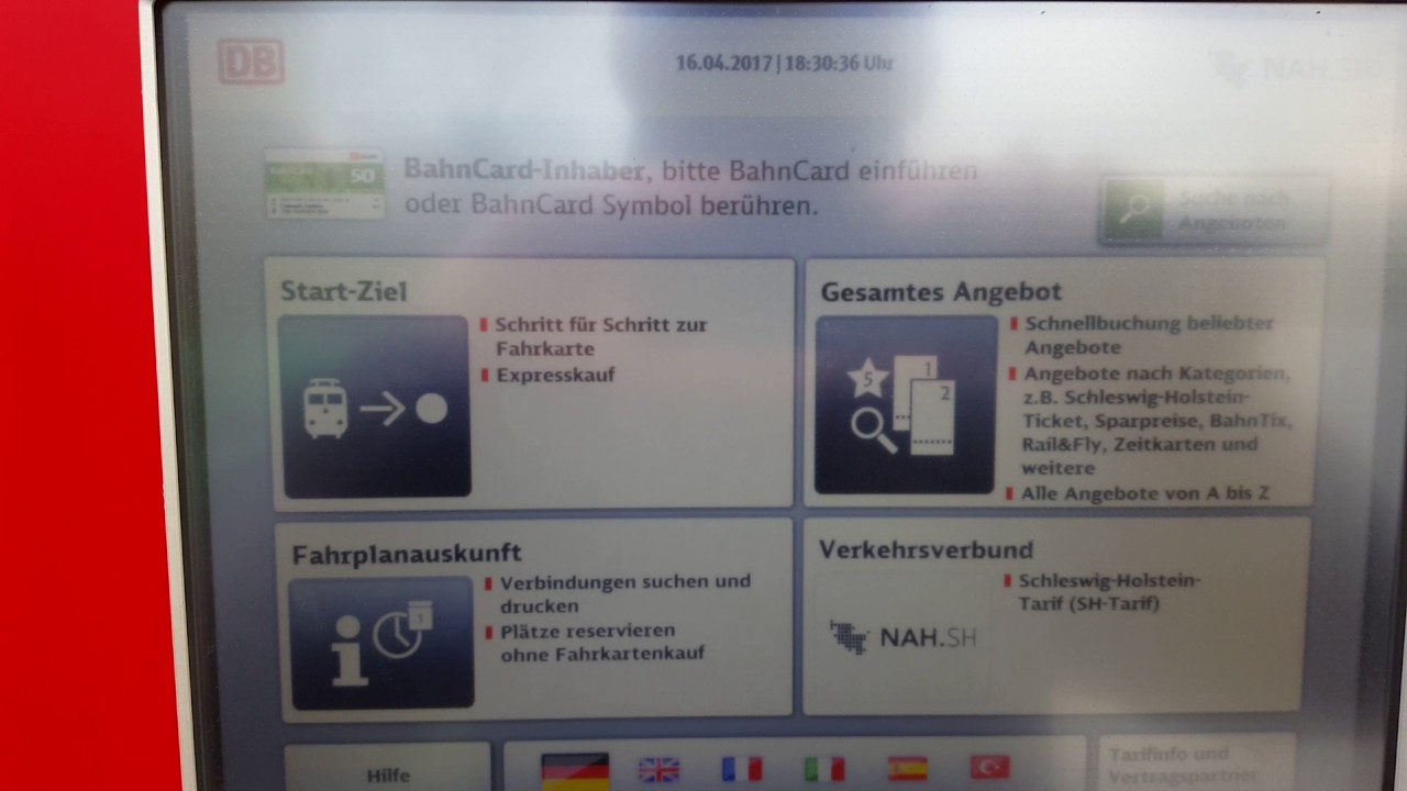 Bahn Automat- Einfacher Ticketkauf