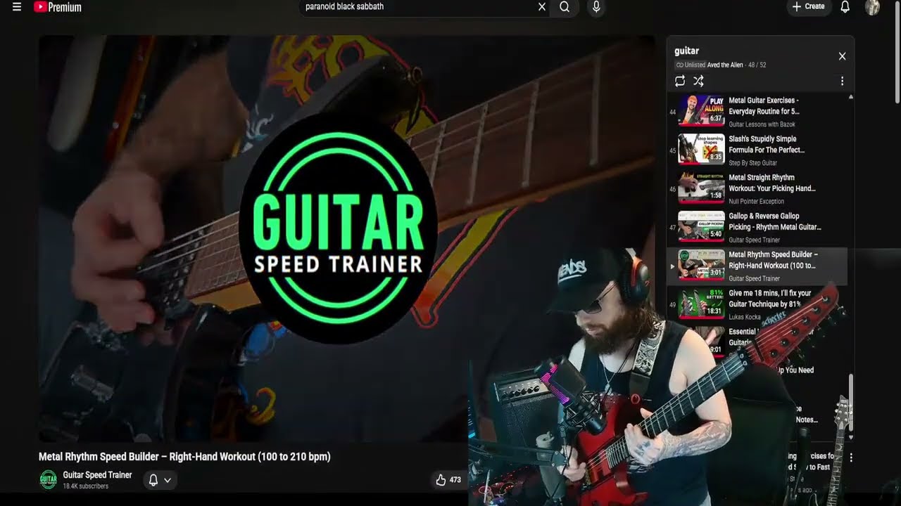 How an Alien Practices Metal Rhythm 👽 | Gallops + 200 BPM Training