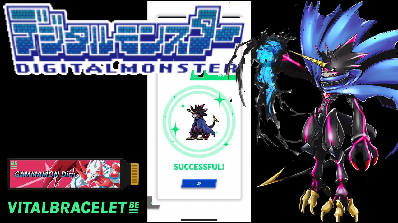 DIGIMON Vital Bracelet BE - GULUSGAMMAMON || BEMemory Gammamon DiM Log 18
