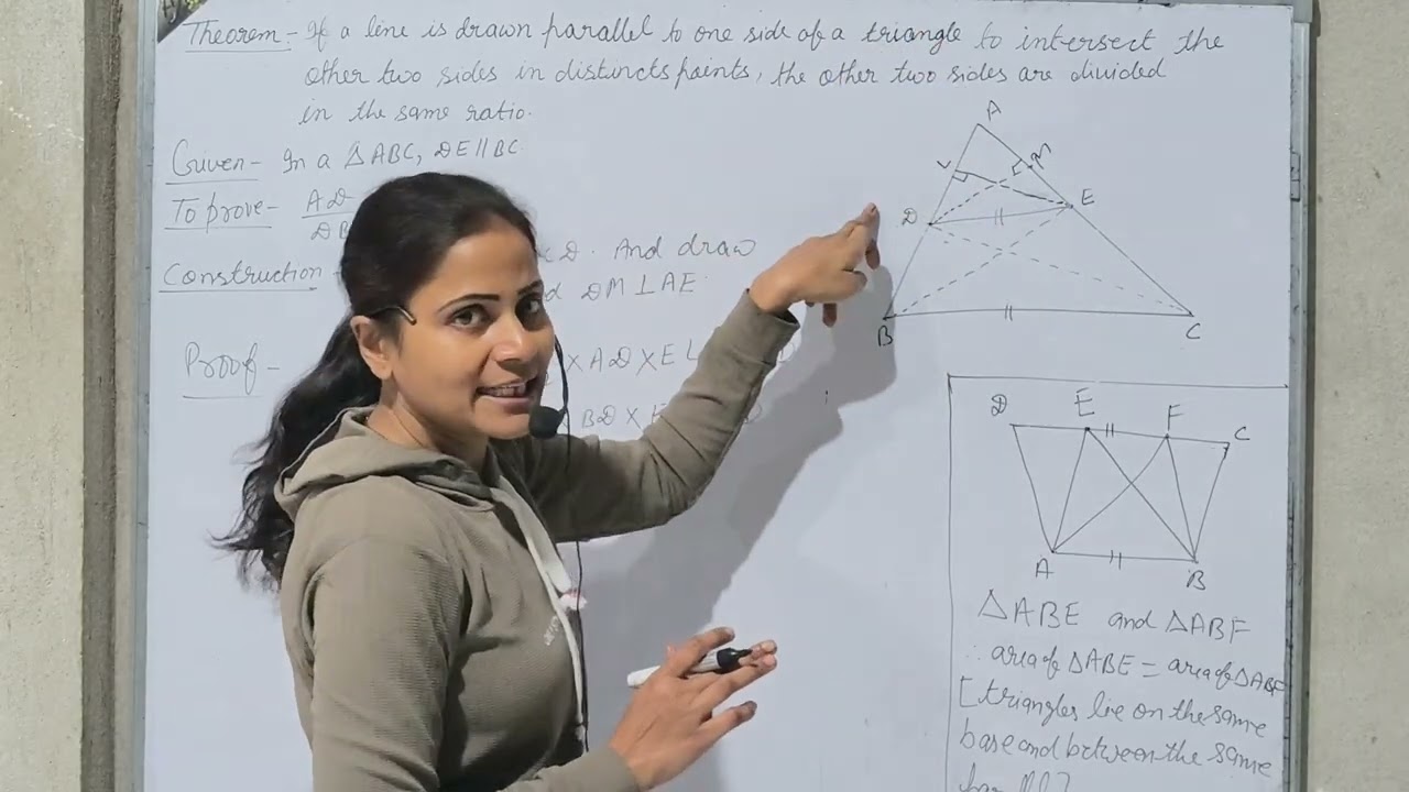 Class 10th chapter 6 triangle basic proportionality theorem