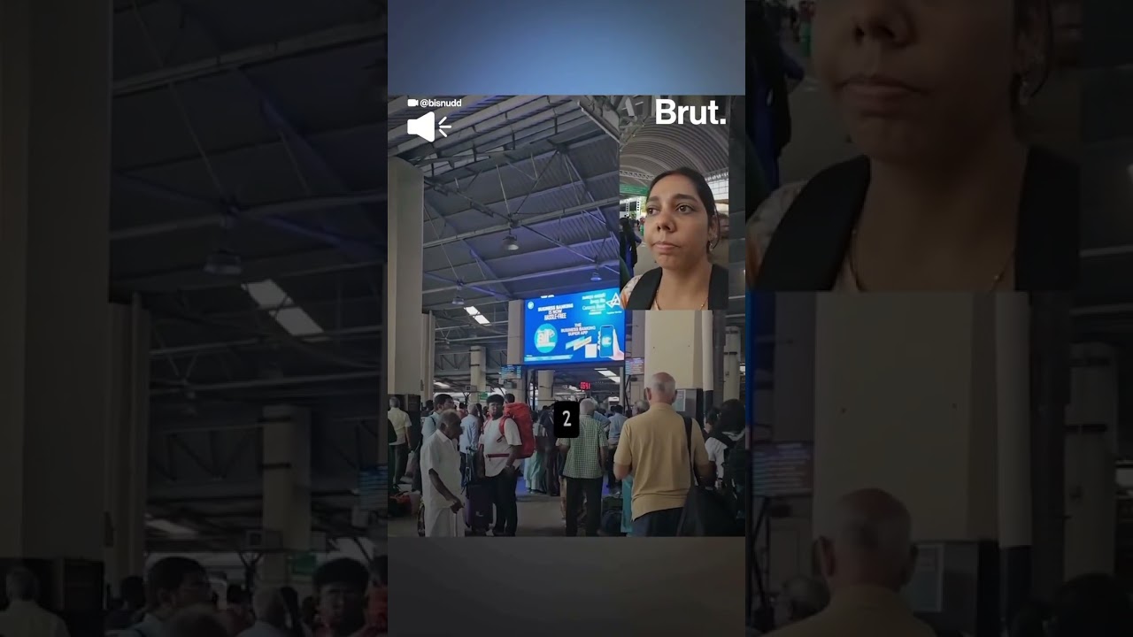 A passenger highlighted the issue of train details being overshadowed by ads at the railway station.