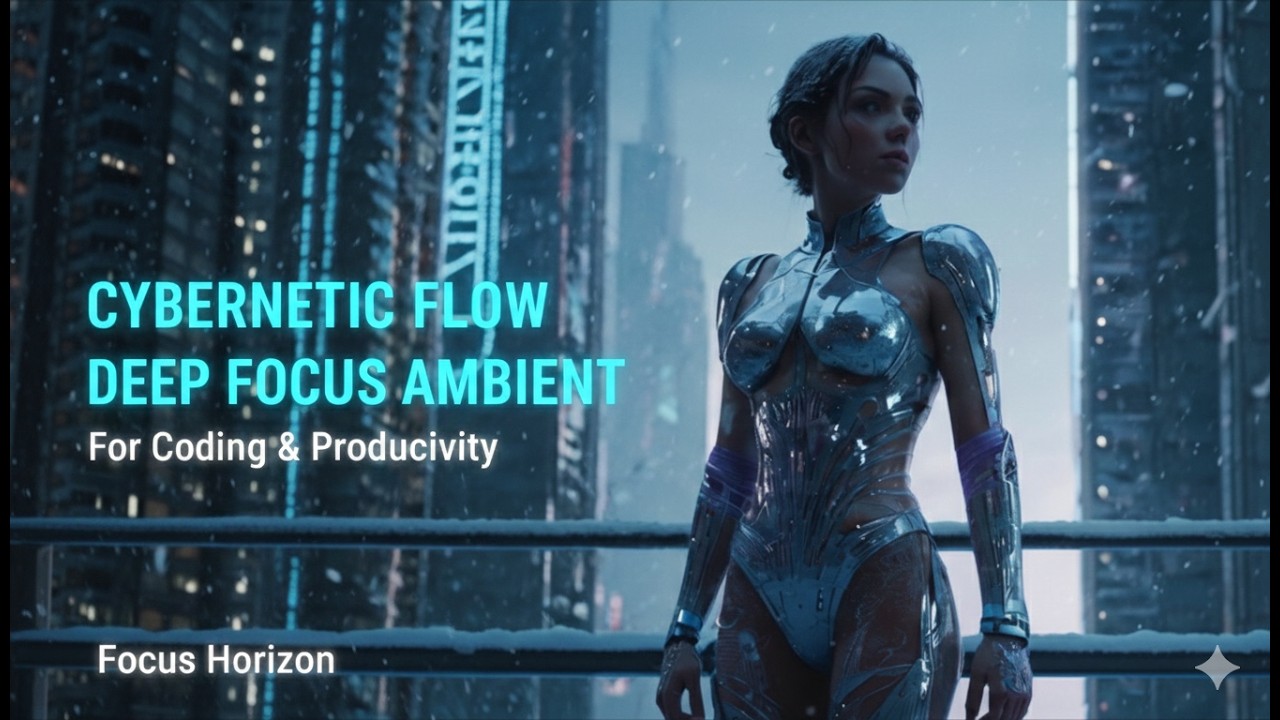 Cybernetic Flow | Deep Focus Ambient for Coding & Productivity