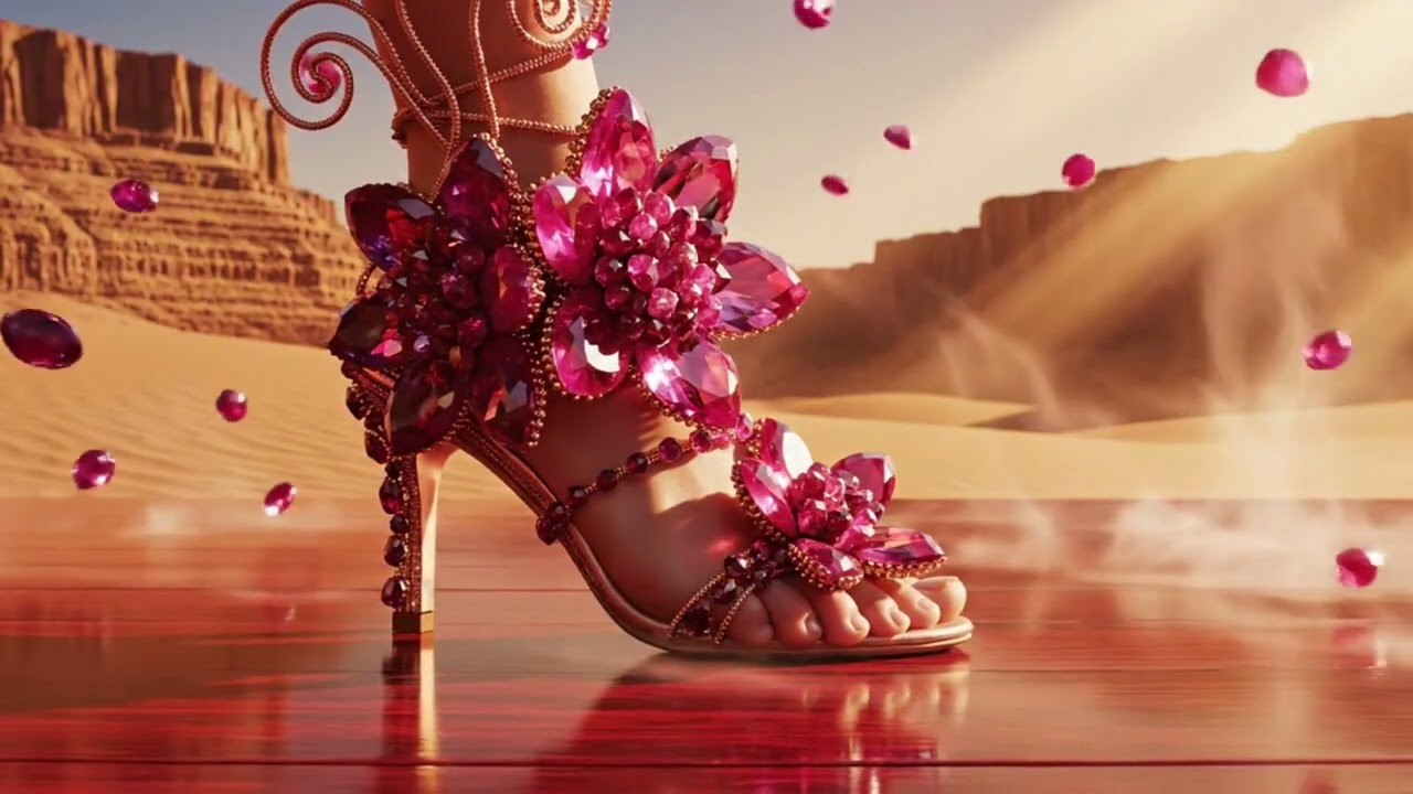 Challenge your imagination, ASMR AI Shoes Morphing | Transform your heels with super smooth sand on