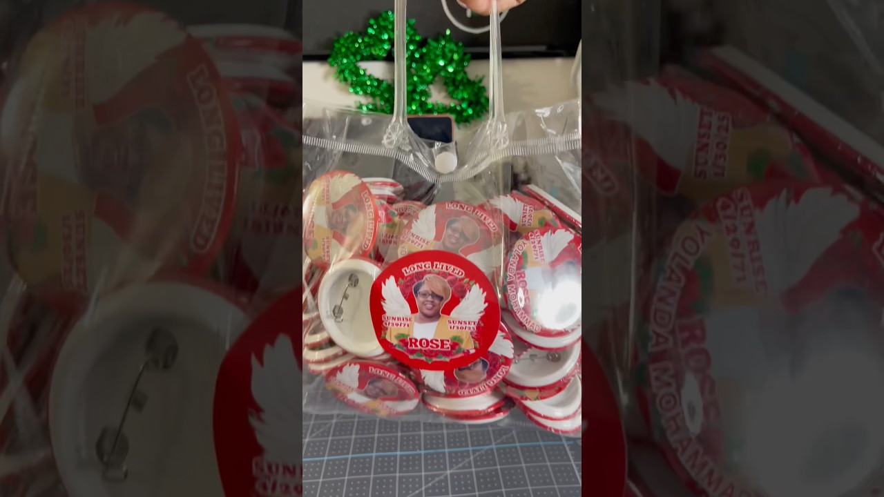 It&rsquo;s always so hard to make these buttons😔🤞🏽#button #partyfavors #fyp #diy