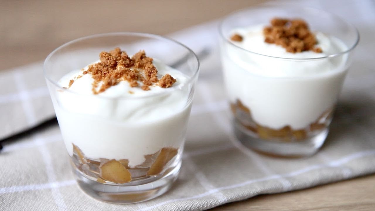 Recette de verrines aux pommes caramélisées