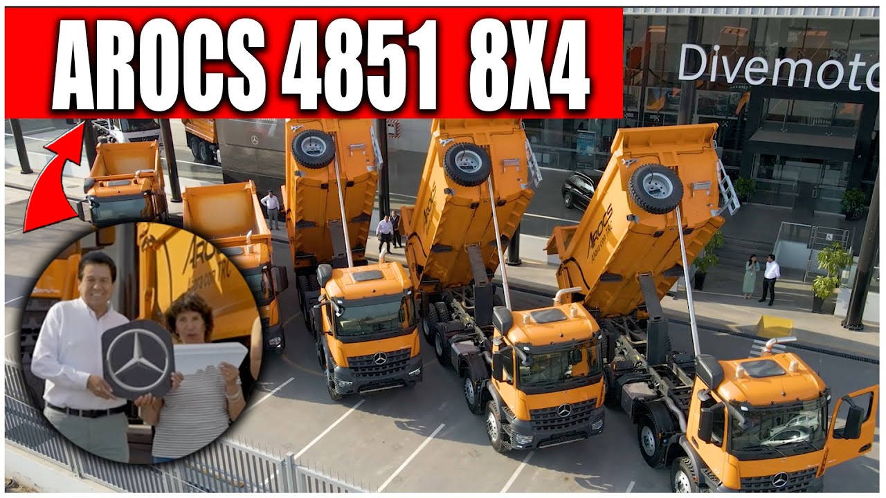 5 Camiones Mercedes-Benz Arocs 4851 8x4 a 'DLP Santa Martha' | Divemotor