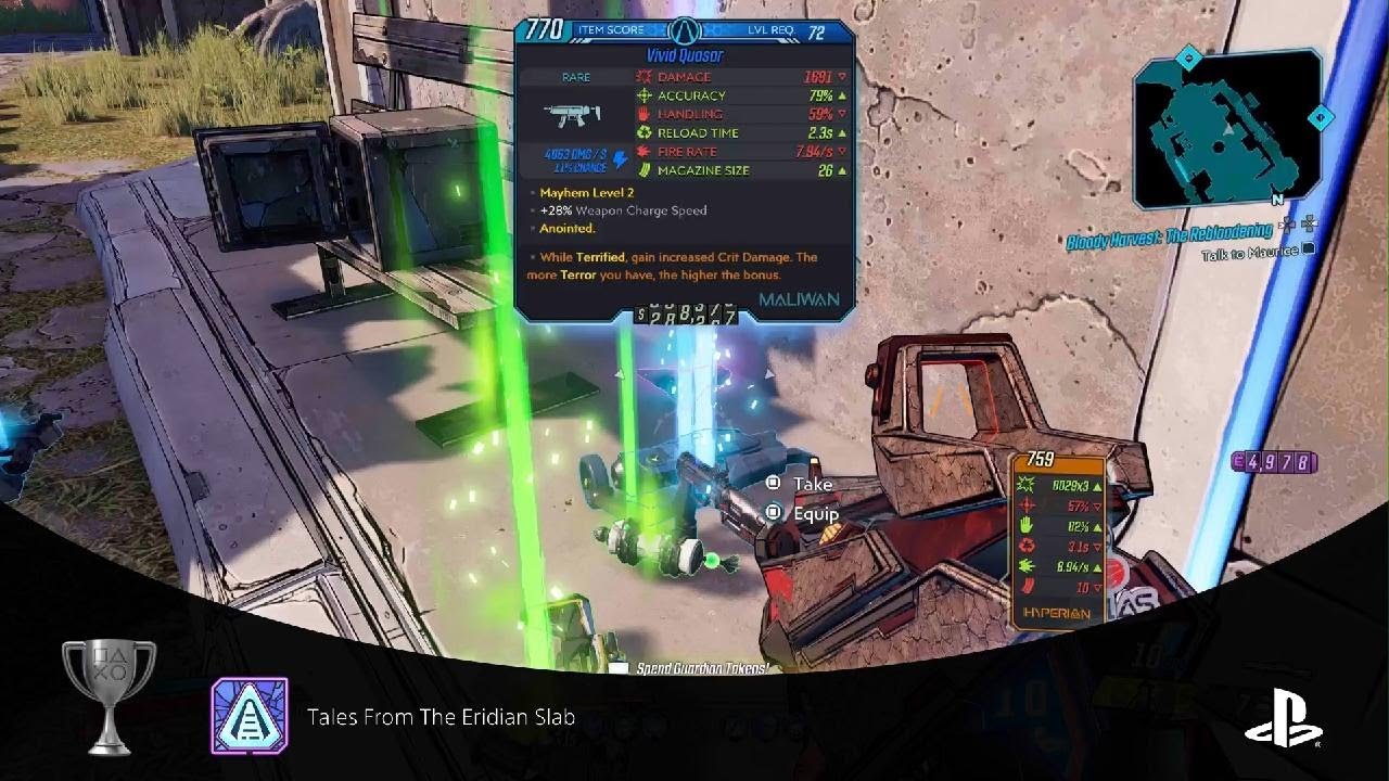 Borderlands 3 - Tell from eridian slab trophy