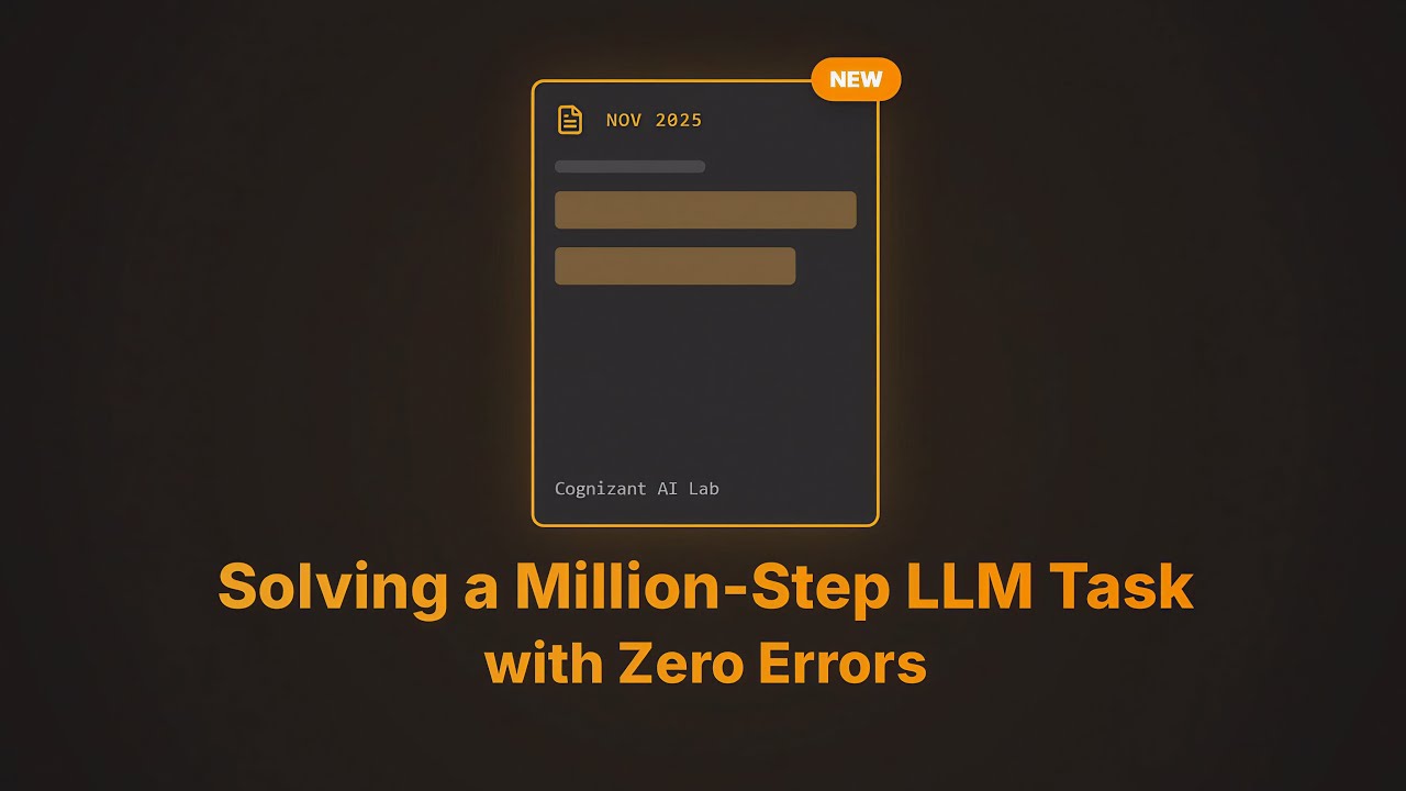 Gemini 3 isn't the answer. How to Solve 1 Million Steps with 0 Errors