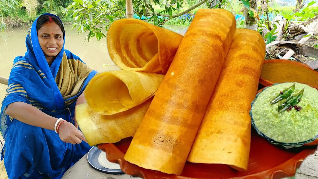 মাত্র ১০ মিনিটে চাল ডাল ভেজানো বা বাটা বাটির ঝামেলা ছাড়াই খুব সহজেই ধোসা বানিয়ে নিন | dosa recipe