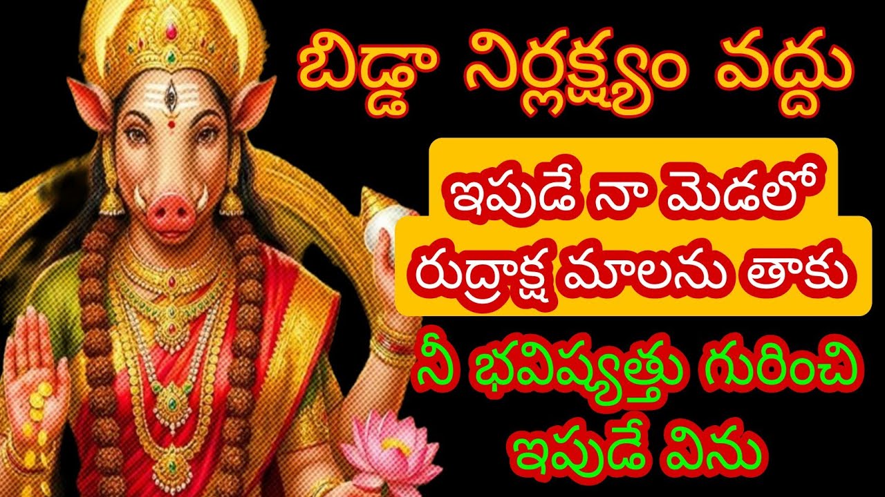 బిడ్డానిర్లక్ష్యం వద్దు వెంటనే తల్లీ మెడలో రుద్రాక్ష మాలను తాకు తల్లి సందేశం విను@BhagyaLakshmi-o2i 
