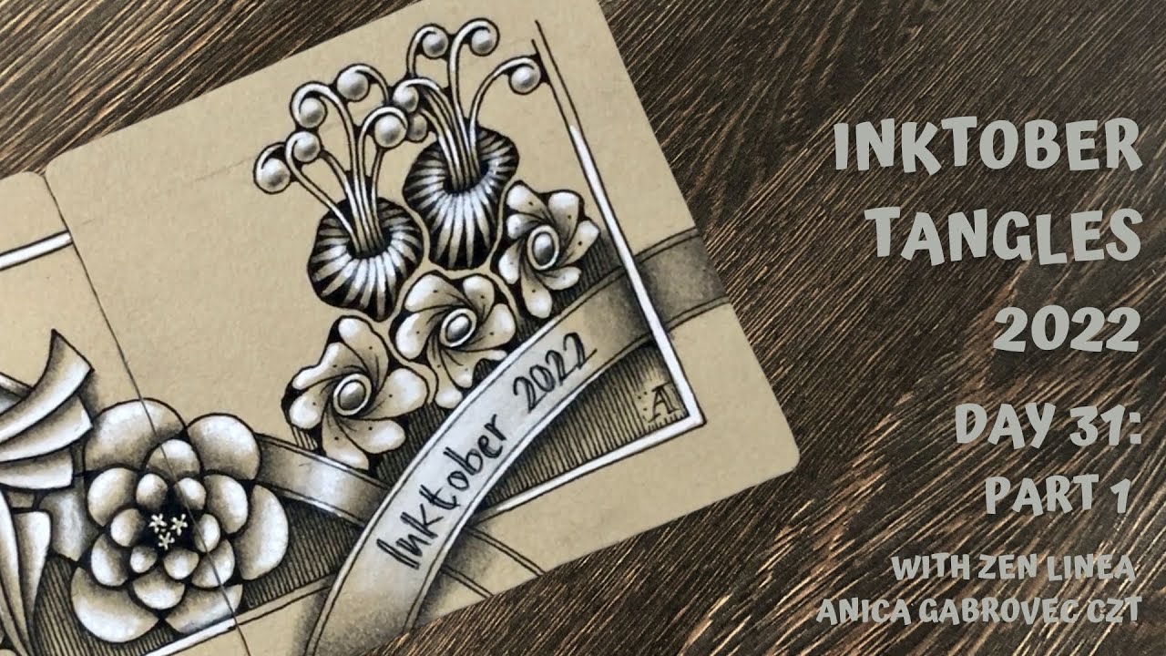 Inktober Tangles 2022 • Day 31 Part 1 • Pangea