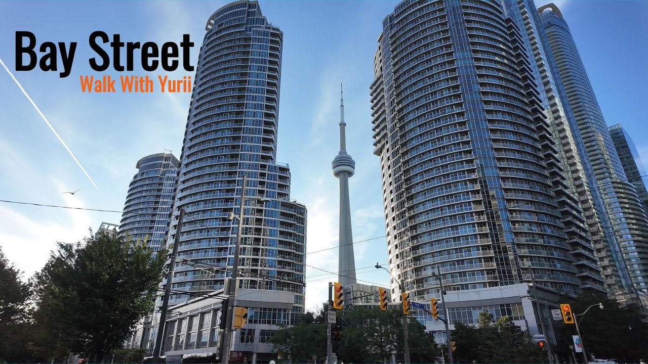 Bay Street to Harbourfront | Toronto Walk | 4K 60 FPS