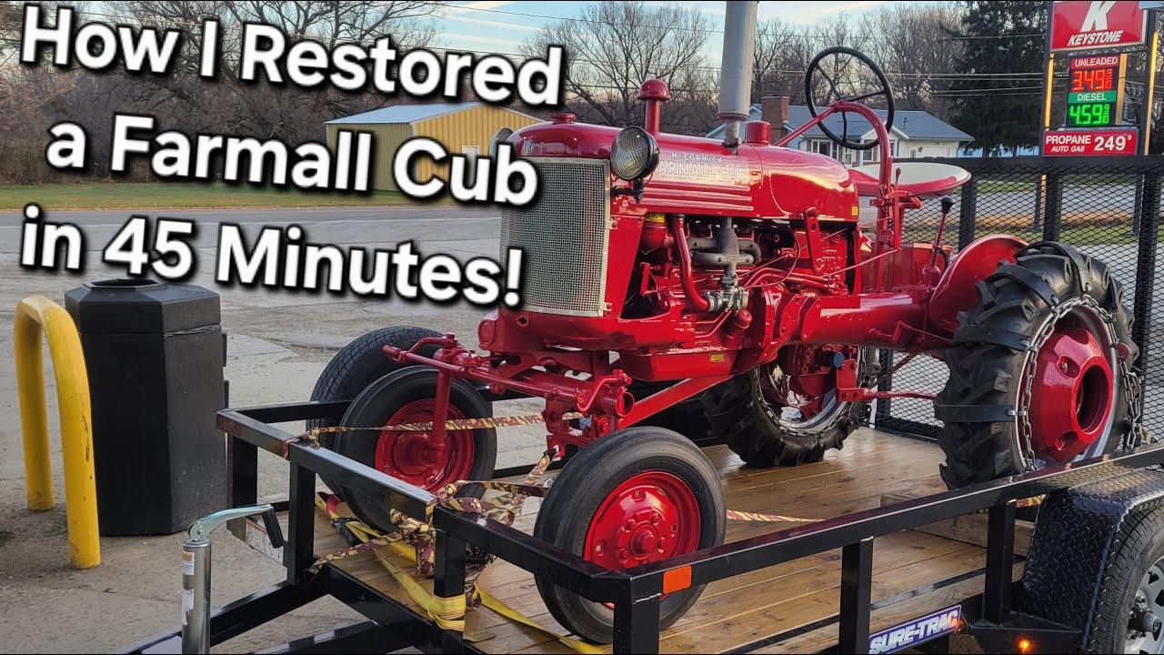 Restored a Farmall Cub like a Pro with Automotive Paint!