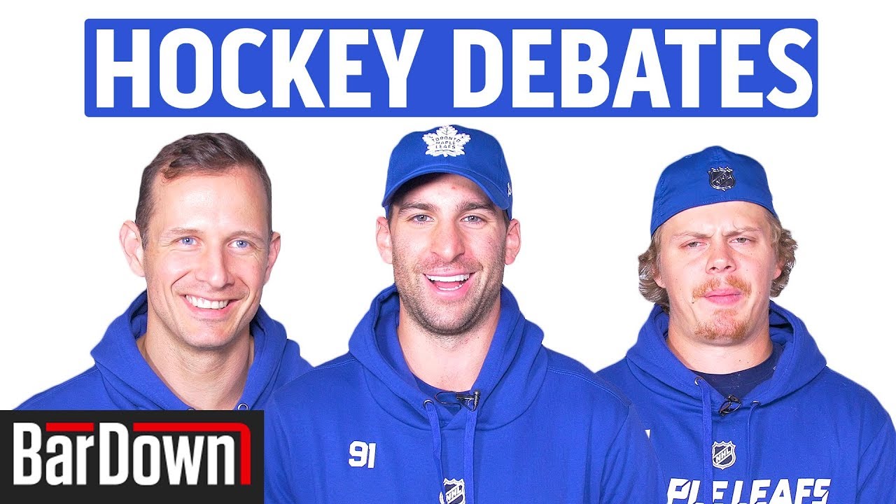LEAFS PLAYERS SETTLE AGE-OLD HOCKEY DEBATES