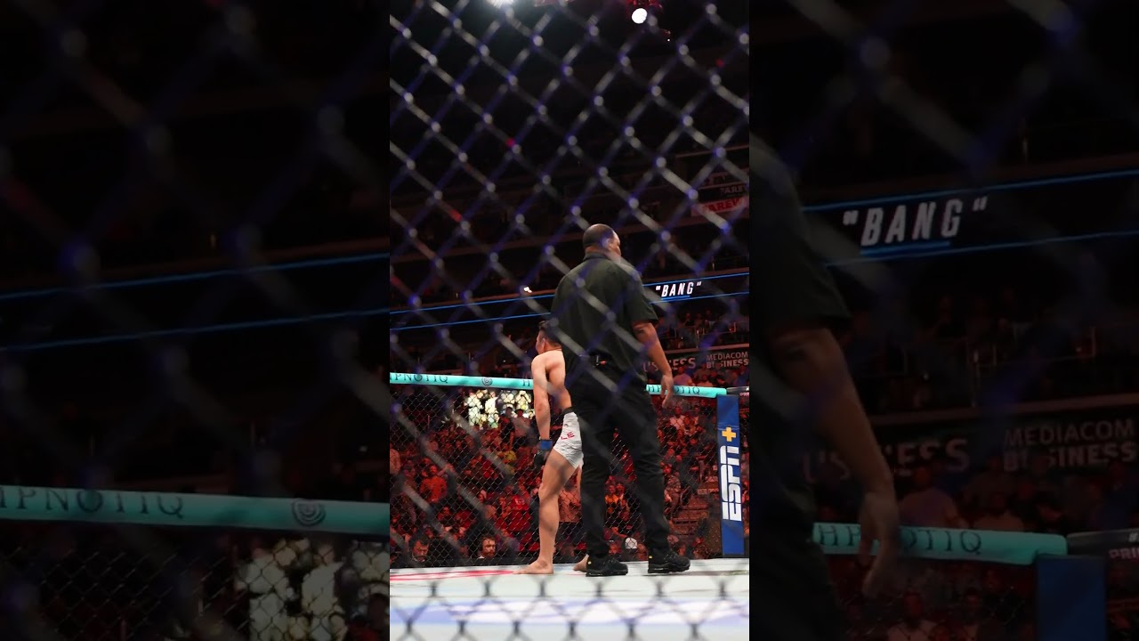 Quang Le CHOKES OUT Gaston Bola&ntilde;os 😳 #ufcdesmoines