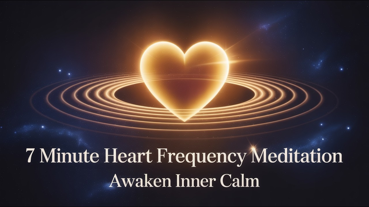 7 Minute Heart Frequency Meditation | Awaken Inner Calm & Universal Connection