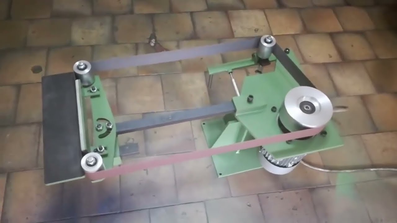 LEVIGATRICE A NASTRO RIBALTABILE - BELT GRINDER HOME MADE
