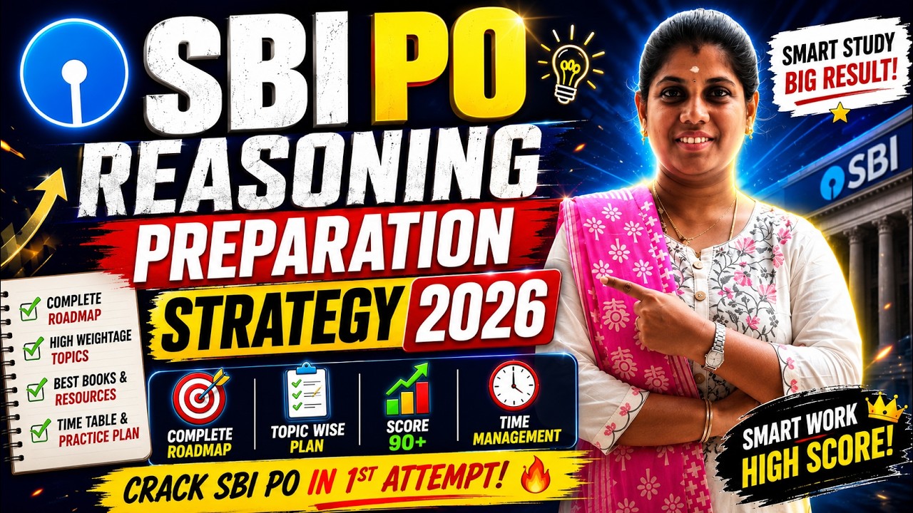 SBI PO 2026  REASONING| REASONING PREPARATION AND STRATEGY VIDEO