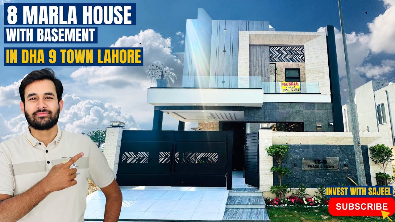 8 Marla House 🏠 in DHA 9 town (With Basement) #lahore #house #hometour