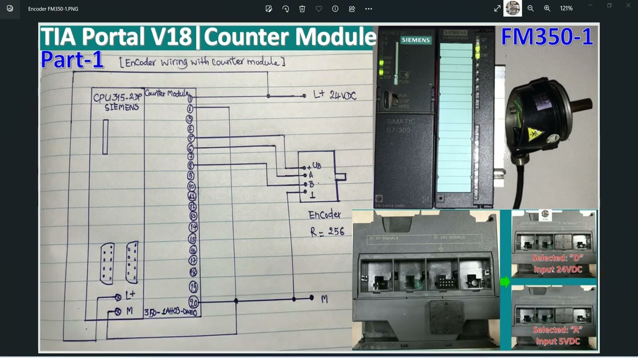 TIA Portal V18 connect with PLC S7-300 read data from encoder Part-1
