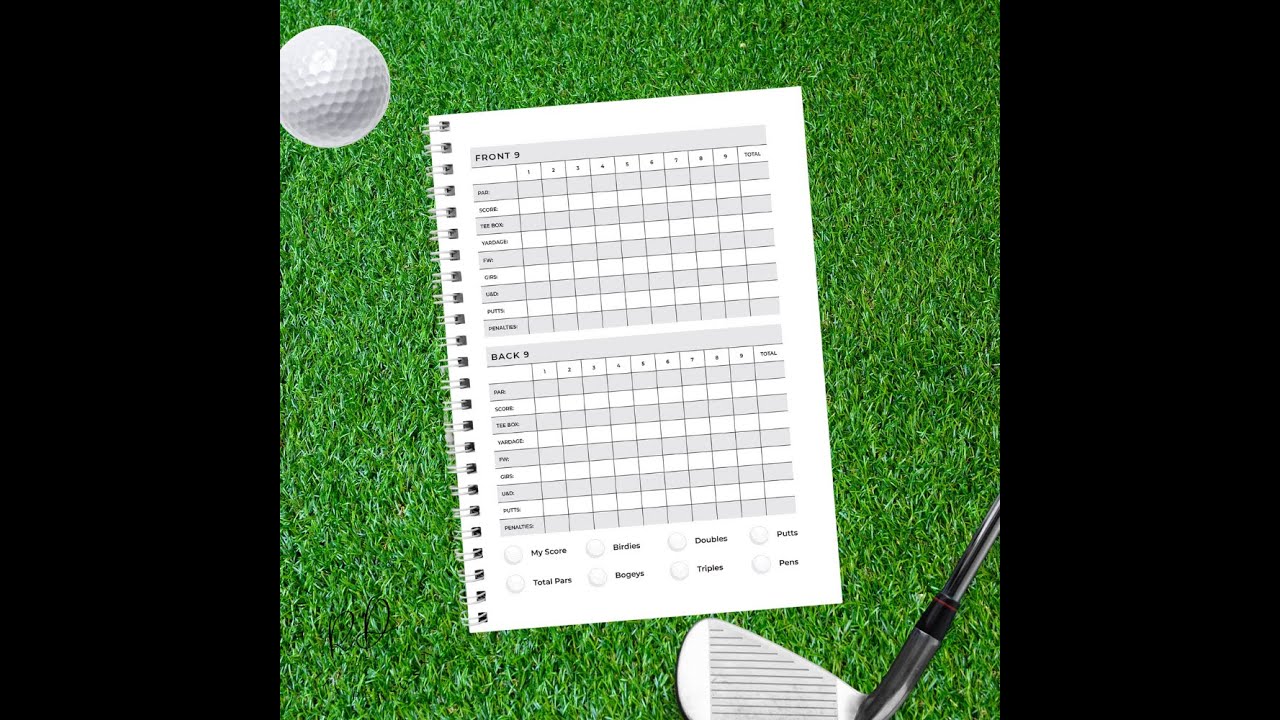 Personalised Golf Log Book &ndash; The Perfect Gift for Golf Lovers! 🏌️&zwj;♂️🎁