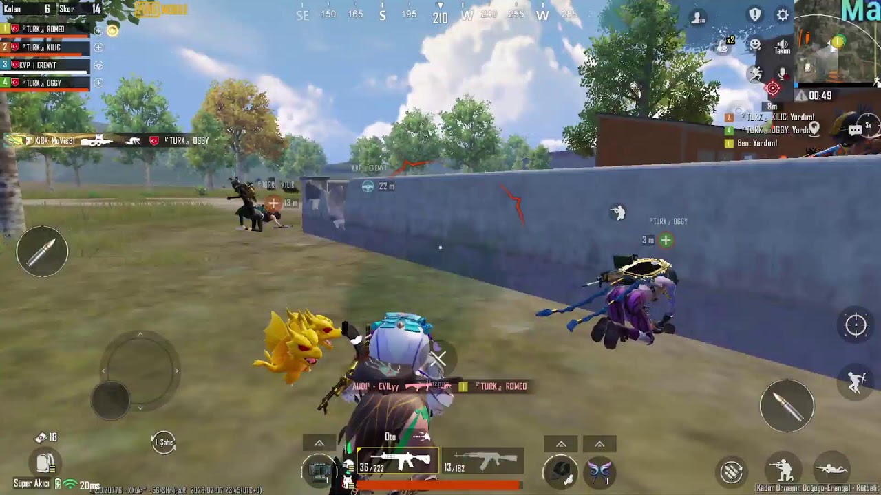 Rank kasıyoruz TURK ROMEO - PUBG MOBİLE