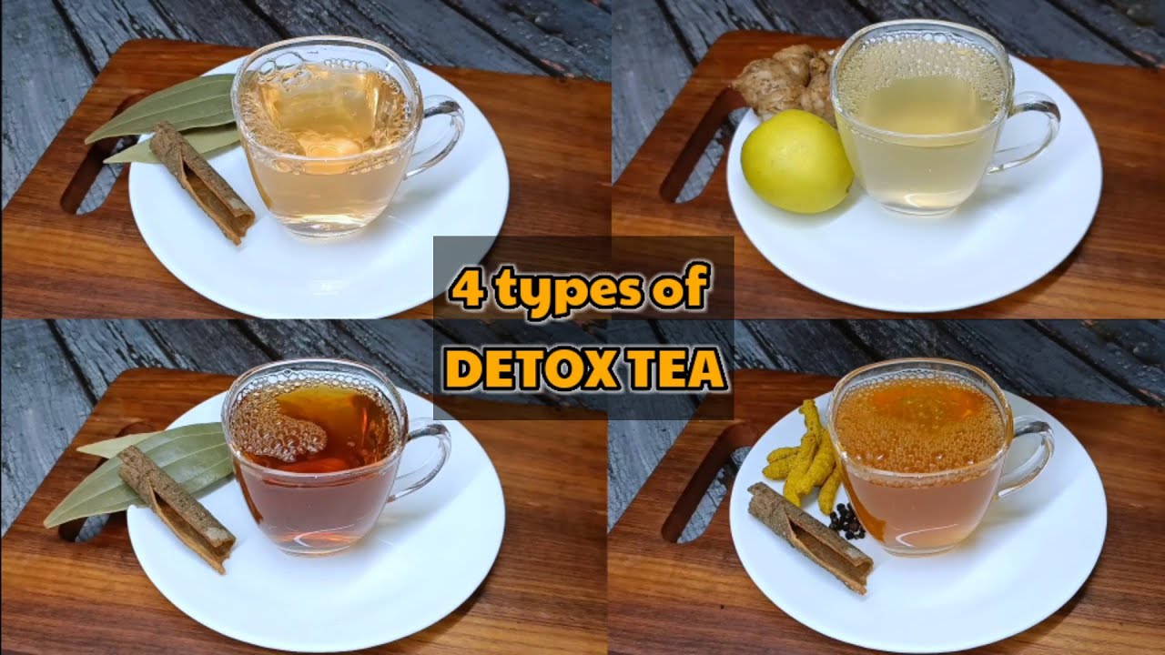 4 types of detox tea / homemade detox tea for weight loss / bedtime detox tea@Caveofcakes