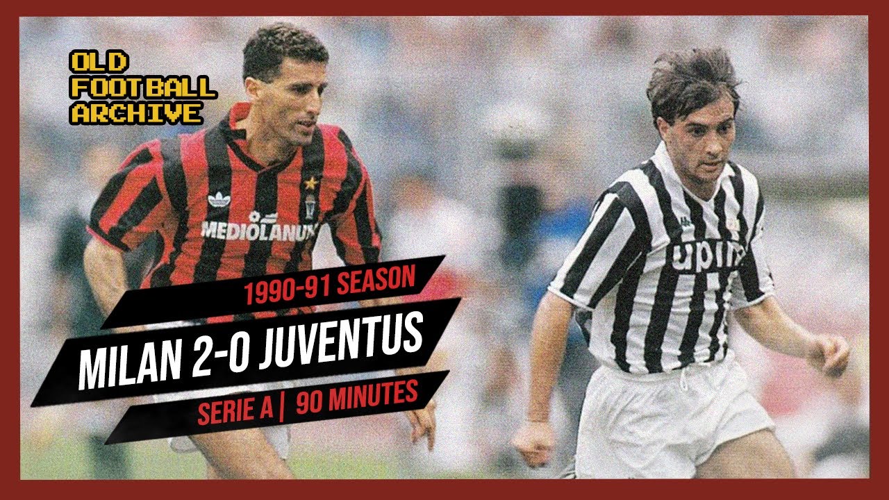 1990-91 Milan Juventus 2-0 | Serie A 30.12.1990