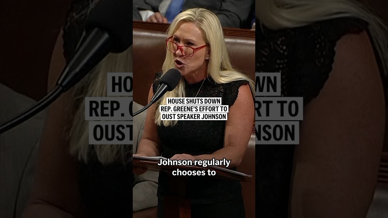 House shuts down Marjorie Taylor Greene&rsquo;s effort to remove Speaker Mike Johnson