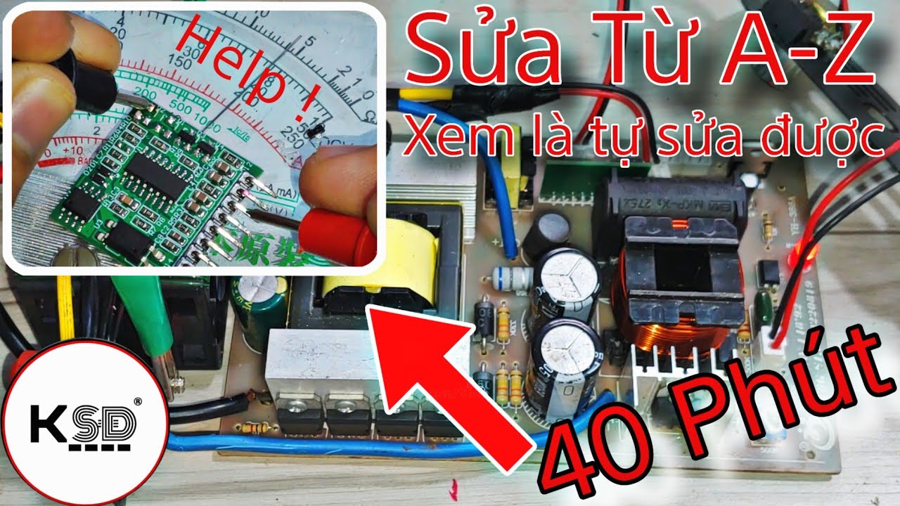 Hướng Dẫn Tự Mò Tự Sửa Kích Cá Điện Tử Lỗi Nặng Từ A-Z | Ky Su Dien